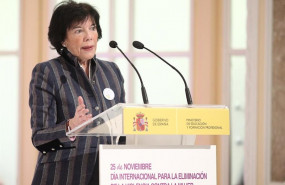 ep la ministra de educacion y fromacion profesional en funciones isabel celaa en un acto en el