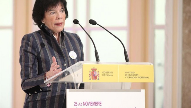 ep la ministra de educacion y fromacion profesional en funciones isabel celaa en un acto en el