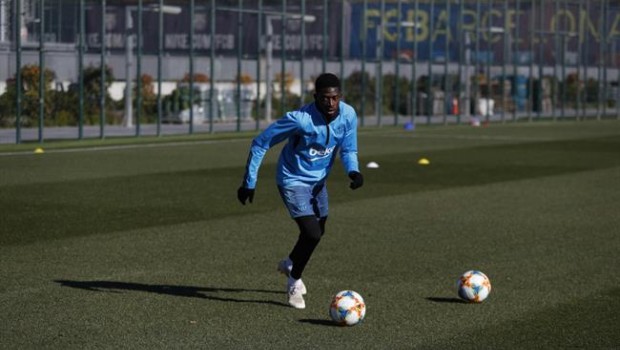 ep ousmane dembele barcelona entrenamiento