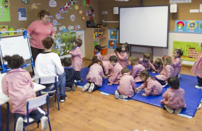 ep alumnos y alumnas en una clase de un centro de educacion infantil