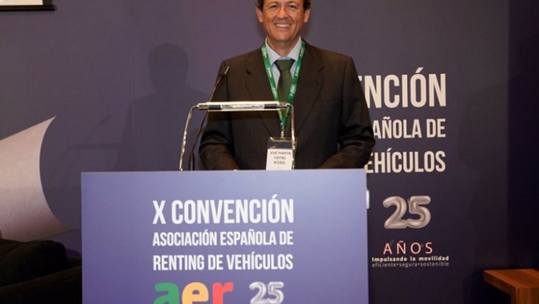 Archivo - El presidente de la Asociación Española de Renting de Vehículos (AER), José-Martín Castro Acebes, en la X Convención de la Asociación Española de Renting en Madrid | AER - Archivo ep archivo el presidente de la asociacion espanola de renting de vehiculos aer jose martin castro