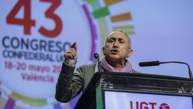 ep archivo   el secretario general de ugt pepe alvarez interviene durante el acto de clausura del 43