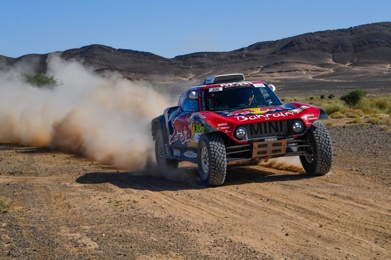 ep carlos sainz en el rally de marruecos