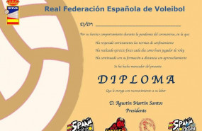 ep diploma de la rfevb para premiar a los ninos y ninas por su comportamiento durante la pandemia