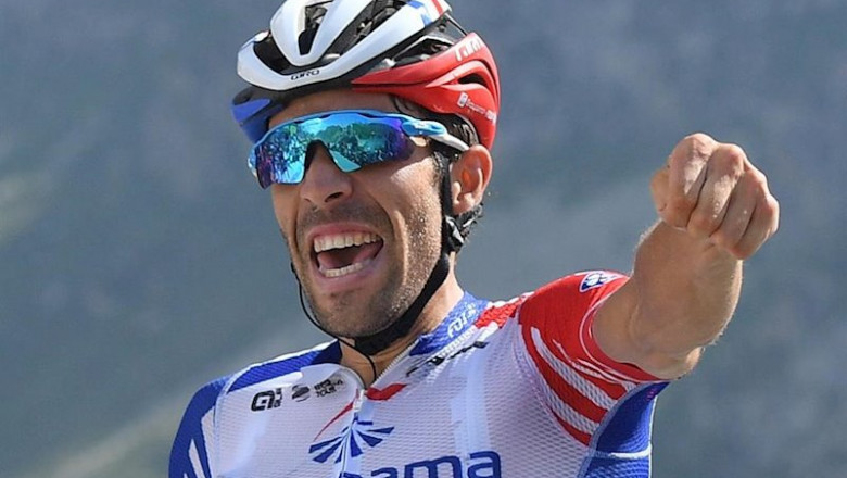 ep el ciclista frances thibaut pinot del groupama-fdj celebra su triunfo en la etapa del tour de ep el ciclista frances thibaut pinot del groupama-fdj celebra su triunfo en la etapa del tour de