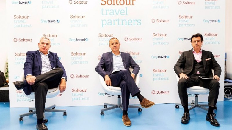 ep el equipo directivo de soltour travel partners javier castillo tomeu bennasar y jose maria hoyos