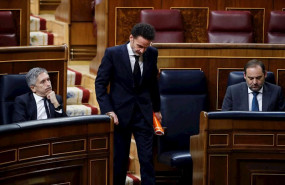 ep el portavoz adjunto de ciudadanos edmundo bal pasa ante los ministros jose luis abalos y fernando