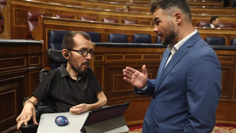 ep el portavoz de erc en el congreso gabriel rufian i y el portavoz de unidas podemos pablo ep el portavoz de erc en el congreso gabriel rufian i y el portavoz de unidas podemos pablo