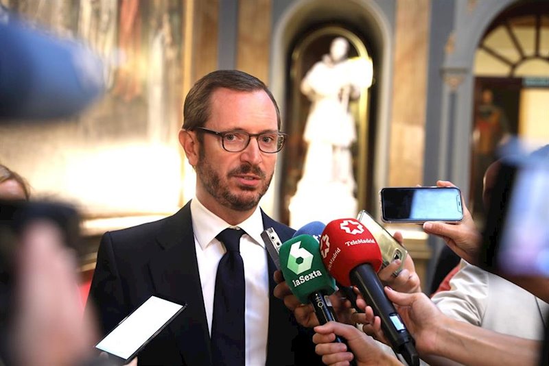 ep el portavoz del partido popular en el senado javier maroto haciendo declaracioones