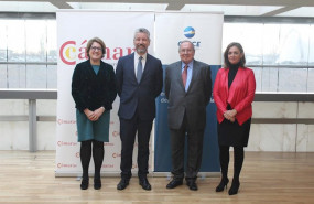 ep en la foto la directora general de la camara de espana inmaculada riera el presidente ejecutivo