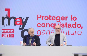 ep i d los secretarios generales de ugt y ccoo pepe alvarez y unai sordo ofrecen una rueda de prensa