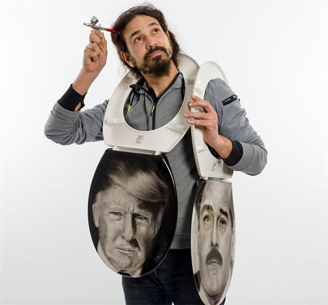 Inodoros con el retrato de Trump y Maduro de David Gatta | DAVID GATTA ep inodorosretratotrumpmadurodavid gatta