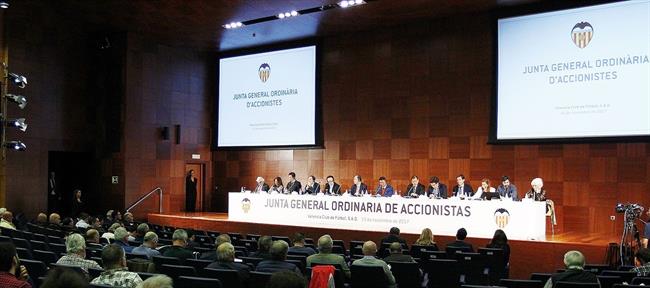 Junta General Ordinaria de accionistas del Valencia CF | VALENCIA CF/LAZARO DE LA PENYA ep junta general ordinariaaccionistasvalencia cf