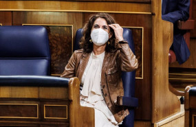 ep la ministra de hacienda y funcion publica maria jesus montero en una sesion plenaria en el