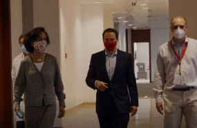 ep la presidenta del banco santander ana botin visita la ciudad del grupo santander en boadilla del