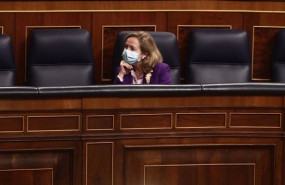 ep la vicepresidenta tercera del gobierno nadia calvino durante una sesion plenaria en el congreso