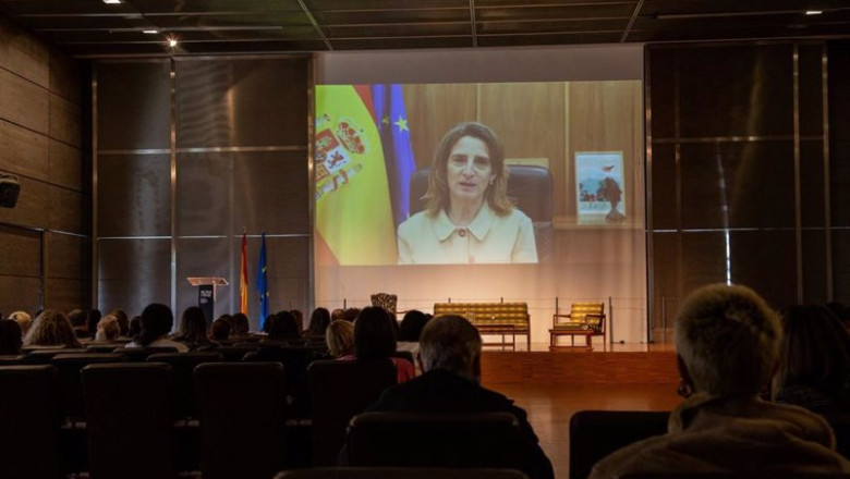 ep la vicepresidenta tercera teresa ribera inteviene en el foro ellas crean donde urge al sector de