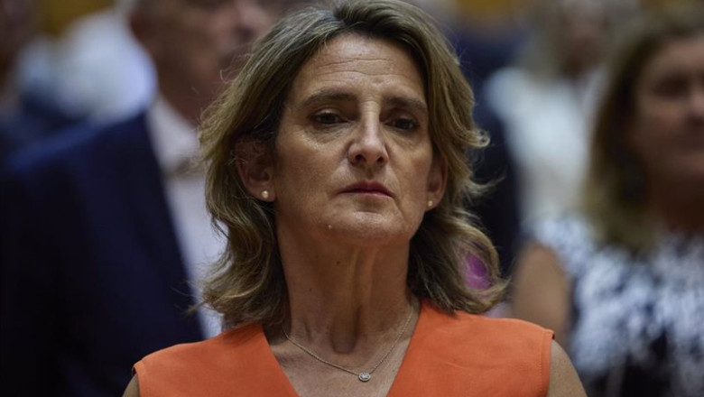 ep la vicepresidenta tercera y ministra para la transicion ecologica teresa ribera durante un debate