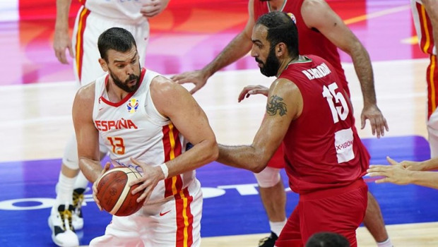 ep marc gasol en el espana - iran del mundial de baloncesto