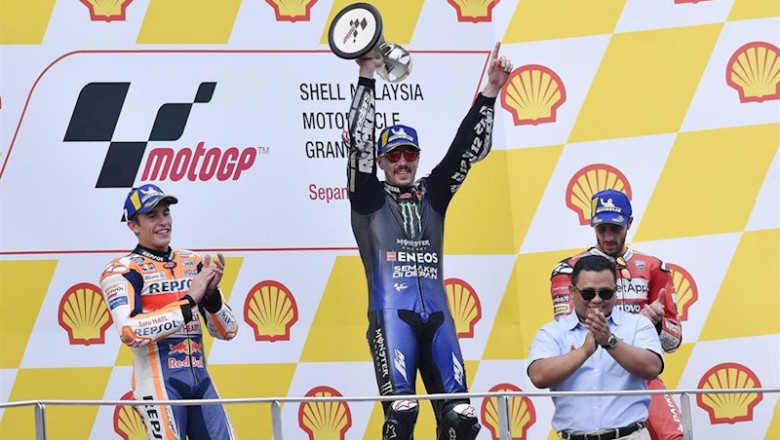 ep maverick vinales se impone por delante de marc marquez y andrea dovizioso en el gran premio de