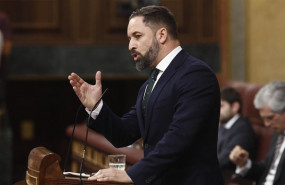 ep presidentevox santiago abascal duranteintervencioncongresolos diputados previala segunda votacionla investiduracandidato socialistala presidenciagobierno