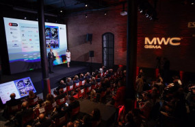ep vista general de la presentacion del mwc 2024 en la antigua fbrica damm a 25 de enero de 2024 en