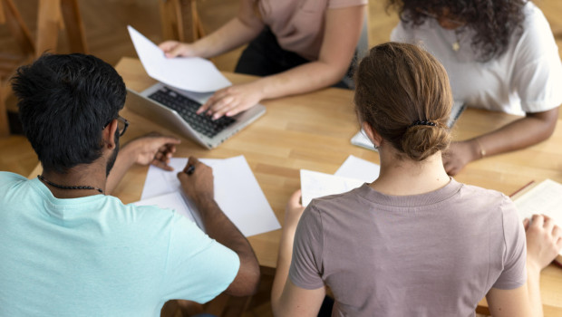 college mates studying together 1 