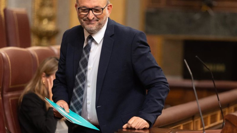 ep archivo   el diputado de junts josep maria cervera pinart durante una sesion plenaria en el