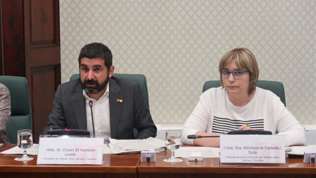 ep el conseller chakir el homrani y la ptade la comision de trabajo y asuntos sociales del parlament