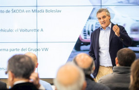 ep el director general de skoda en espana fidel jimenez de parga durante una presentacion