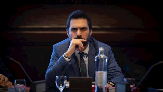 ep el presidente del parlament roger torrent durante la reunion de la mesa en el parlament de