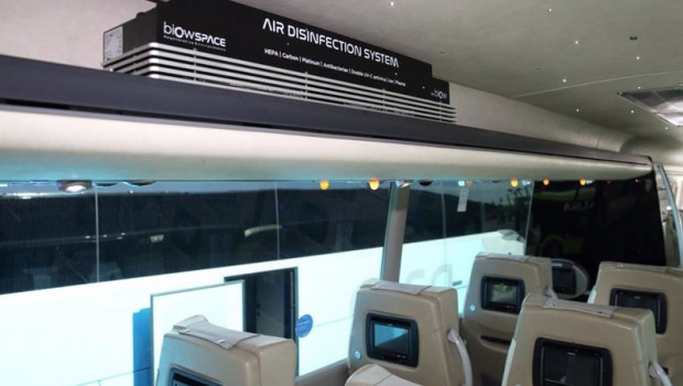 ep filtros de aire en un autobus de alsa