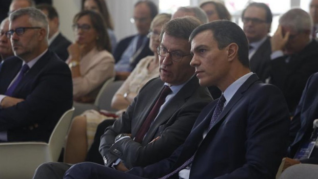 ep i-d el presidente de la xunda de galicia alberto nunez feijoo y el presidente del gobierno en