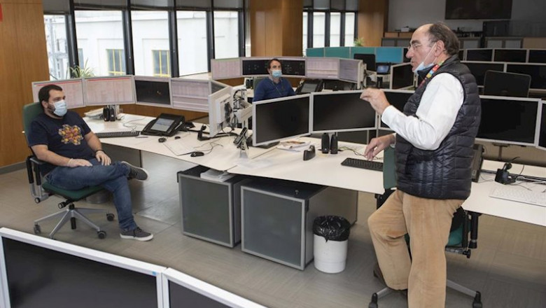 Ignacio Galán en el centro de distribución de Iberdrola en Larraskitu (Bilbao) | IBERDROLA ep ignacio galan en el centro de distribucion de iberdrola en larraskitu bilbao