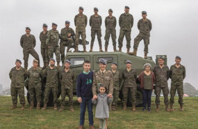 ep imagen del calendario del ejercito de tierra 2020 raul sofia y alexandra hijos y esposa del