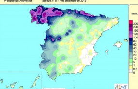 ep las lluvias acumuladas desde octubre al 17 de diciembre superan en un 14 el valor normal para