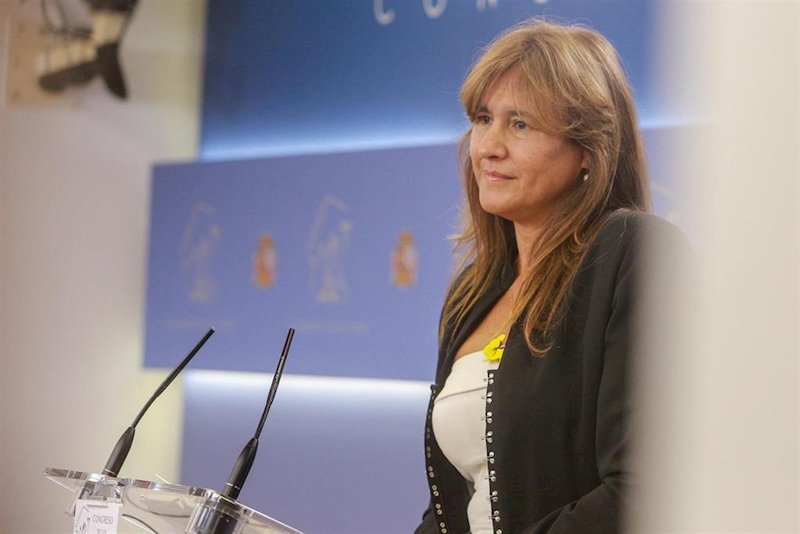 ep laura borrs en rueda de prensa en el congreso