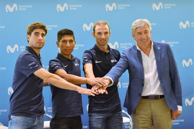 Mikel Landa, Nairo Quintana, Alejandro Valverde y Eusebio Unzué | MOVISTAR ep mikel landa nairo quintana alejandro valverdeeusebio unzue