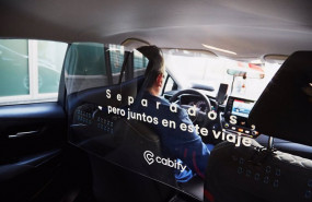 ep vehiculo de cabify con mampara de proteccion