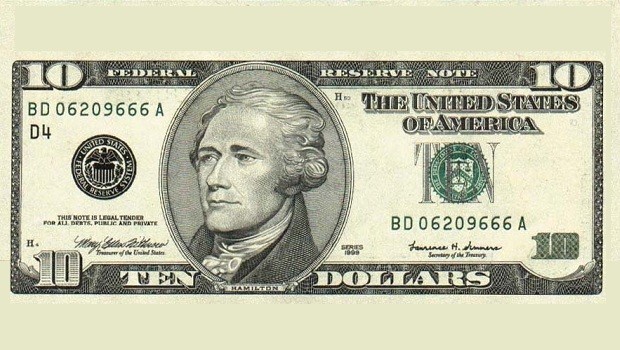 billete de diez dolares