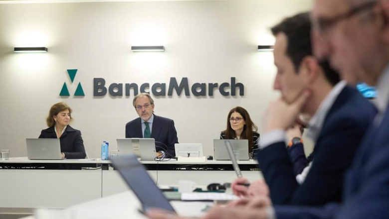 ep archivo   el consejero delegado de banca march jose luis acea y la directora financiera de la