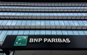 ep archivo   logo de bnp paribas en la entrada a su sede en madrid