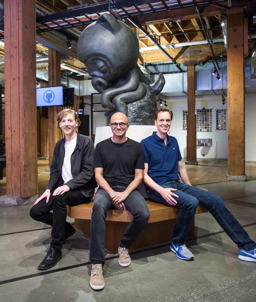 Chris Wanstrath, Satya Nadella y Nat Friedman | MICROSOFT ep chris wanstrath satya nadellanat friedman