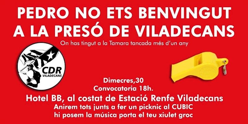 ep convocatoria de los cdr ante el acto de pedro sanchez en viladecans barcelona ep convocatoria de los cdr ante el acto de pedro sanchez en viladecans barcelona