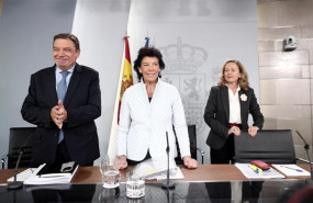 ep el ministro de agricultura pesca y alimentacion en funciones luis planas la ministra portavoz y