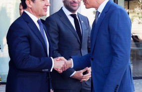 ep el presidente de bbva carlos torres y el presidente del gobierno pedro sanchez en la vela sede de