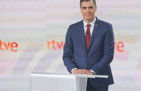 ep el presidente del gobierno y candidato a la reeleccion por el psoe pedro sanchez antes del debate