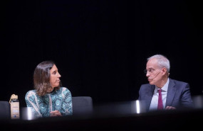 ep el secretario de estado de hacienda jesus gascon y la presidenta de la asociacion de inspectores