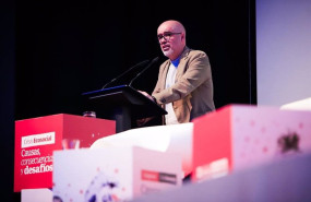 ep el secretario general de ccoo unai sordo este sabado en teruel durante su intervencion en la