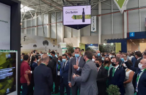 ep felpe vi durante su visita al stand de la uja en expoliva